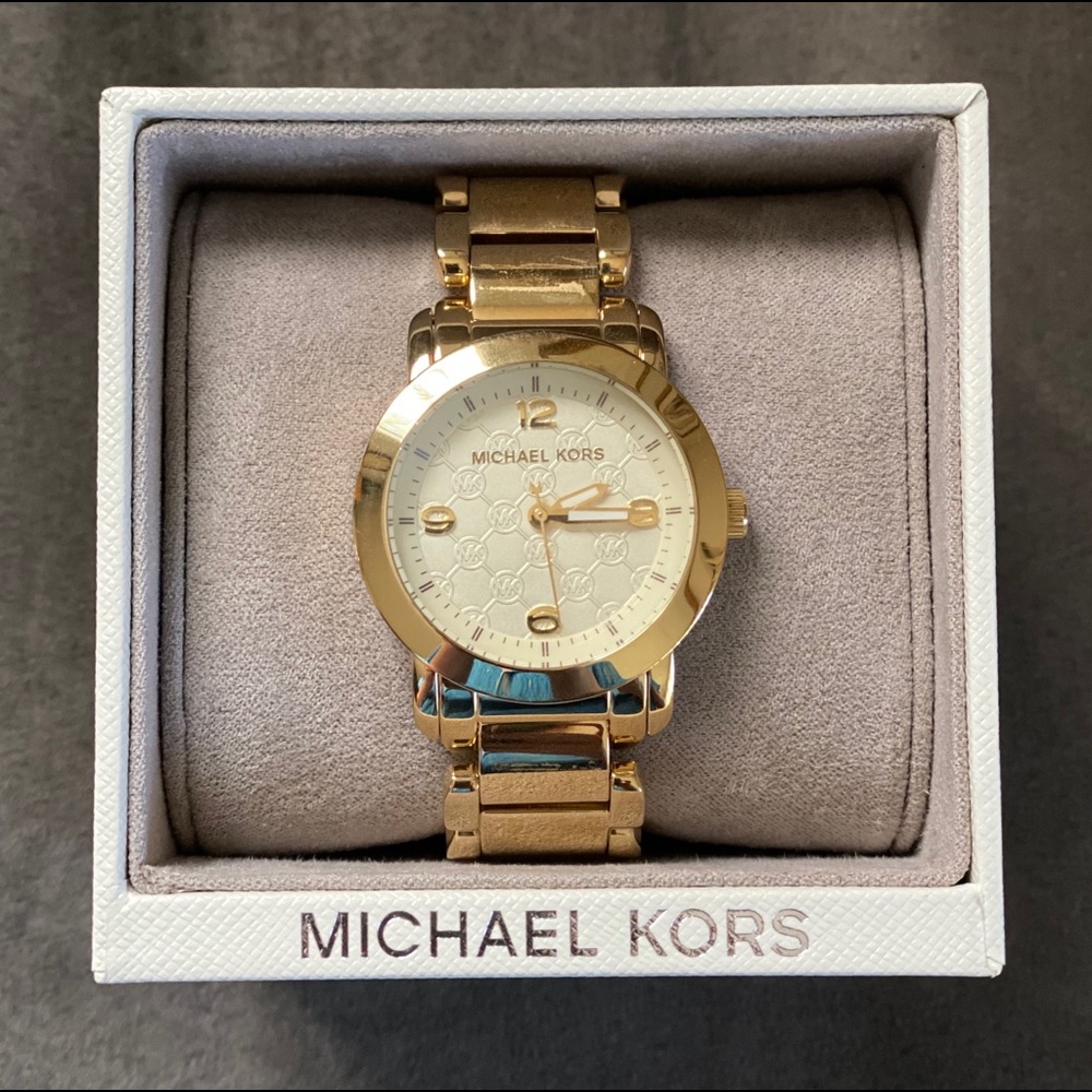 Michael Kors MK3158 Gold Tone Stainless Watch